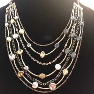 Custom made gold/metallic necklace